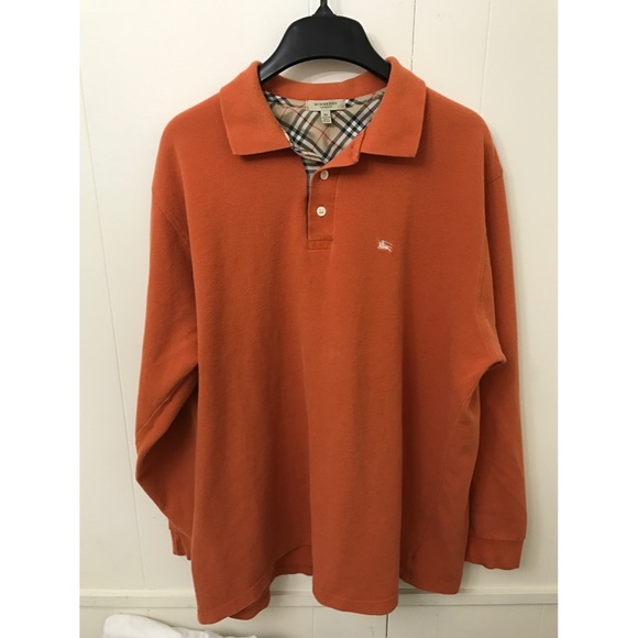 Burberry Other - Burberry LongSleeve Cotton Polo Shirt XL
